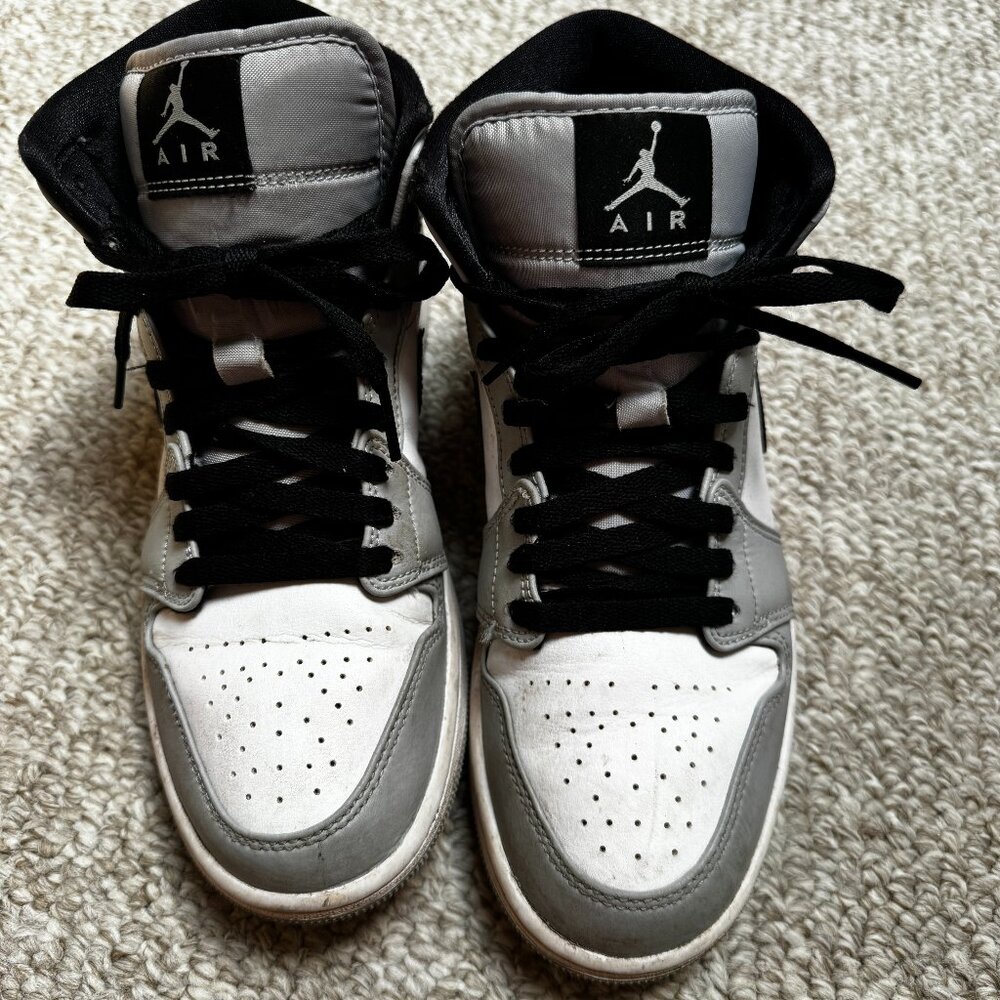 Jordan 1 MID Light Smoke Grey Black Size 8/41